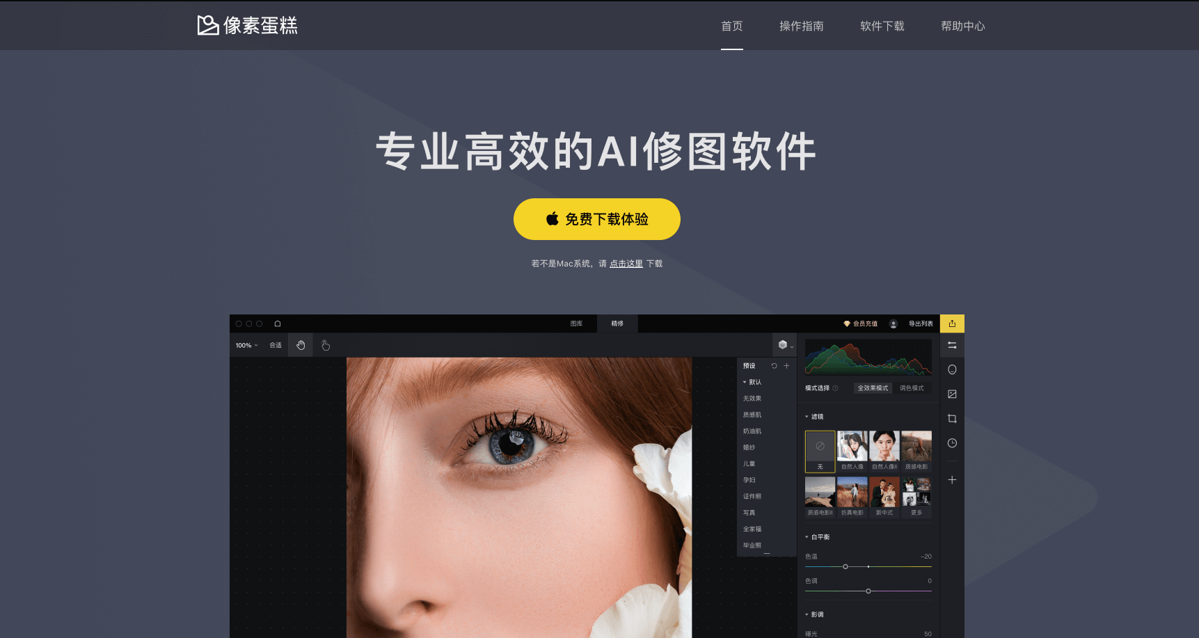 像素蛋糕：简单易用的AI修图工具